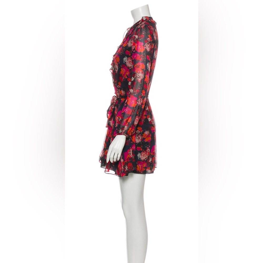 SALONI SILK MINI DRESS 2 | XS - Picture 2 of 6